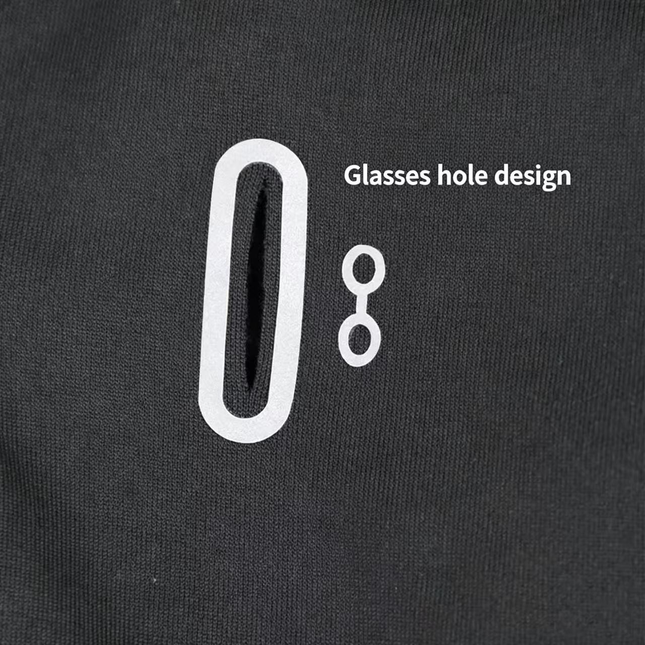 UV Protection Sailing Balaclava, Ice Silk Quick-Dry Full Face Cover with Glasses Holes, Water Sports Sun Protection Hood for Men & Women