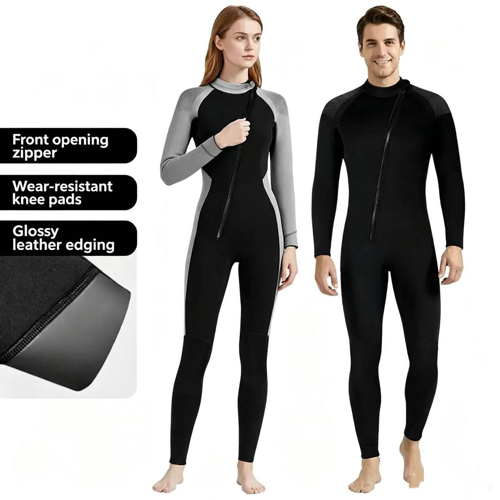 3mm Neoprene Full Wetsuit | Men & Women Thermal Surf & Diving Suit