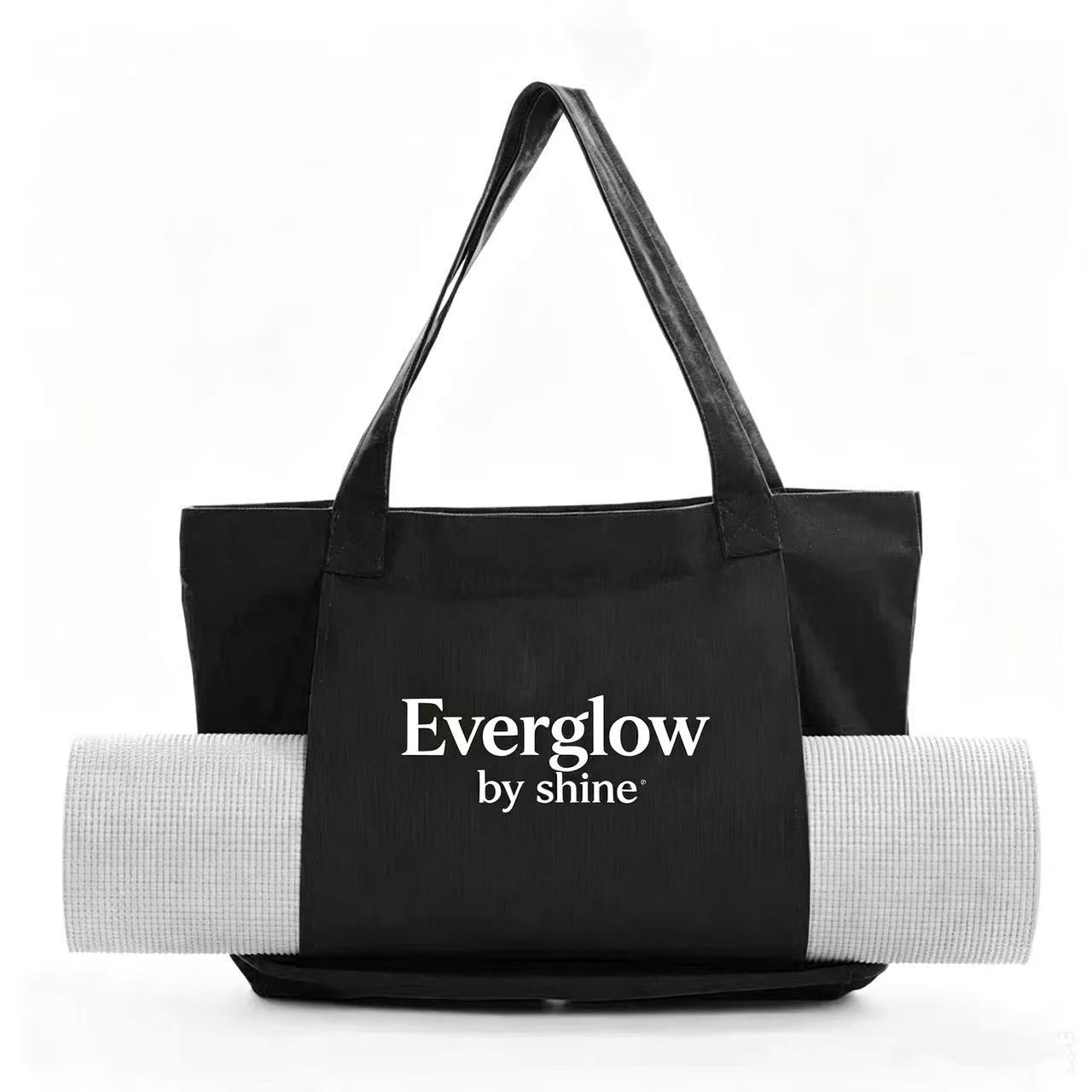 Everglow by shine Customizable Fitness Tote Bag - Yoga, Pilates & Workout Carryall