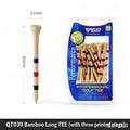 Premium Bamboo Golf Tees | Depth Marker Height Control, Eco-Friendly Wooden Golf Tees, 30-Pack