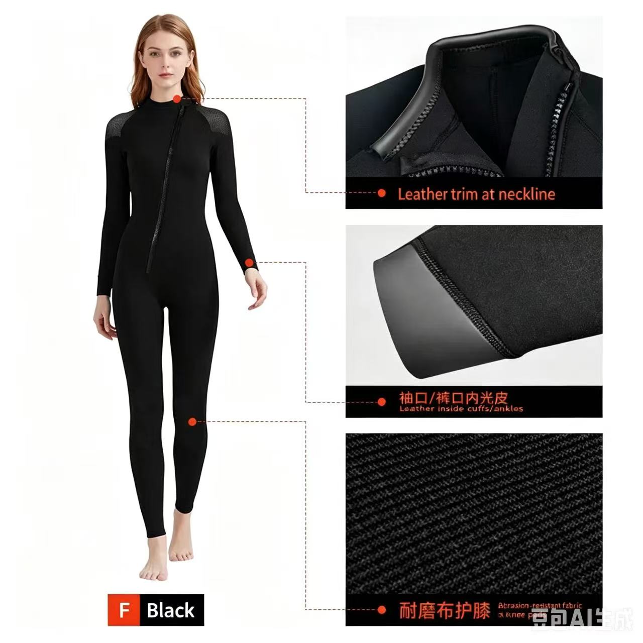 3mm Neoprene Full Wetsuit | Men & Women Thermal Surf & Diving Suit