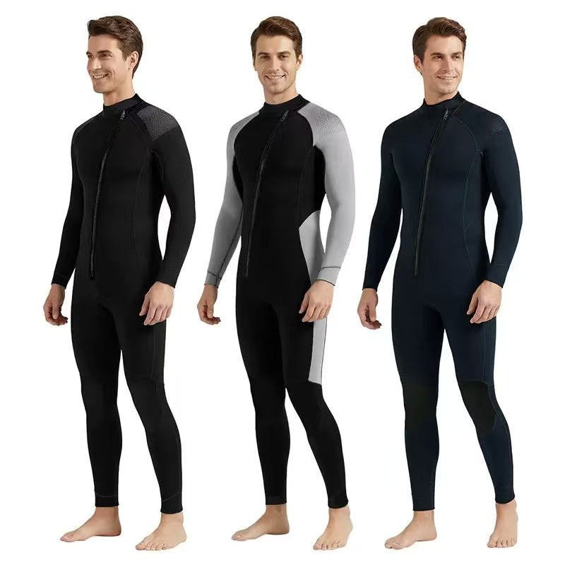 3mm Neoprene Full Wetsuit | Men & Women Thermal Surf & Diving Suit