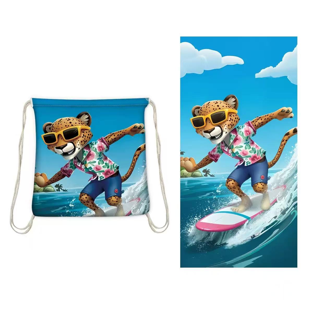 2-in-1 Beach Towel  Backpack | Assorted Printes