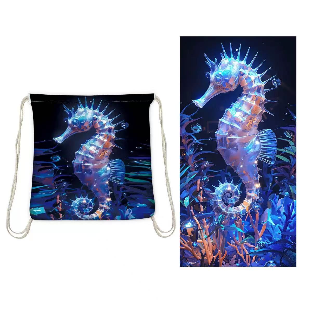 2-in-1 Beach Towel  Backpack | Assorted Printes