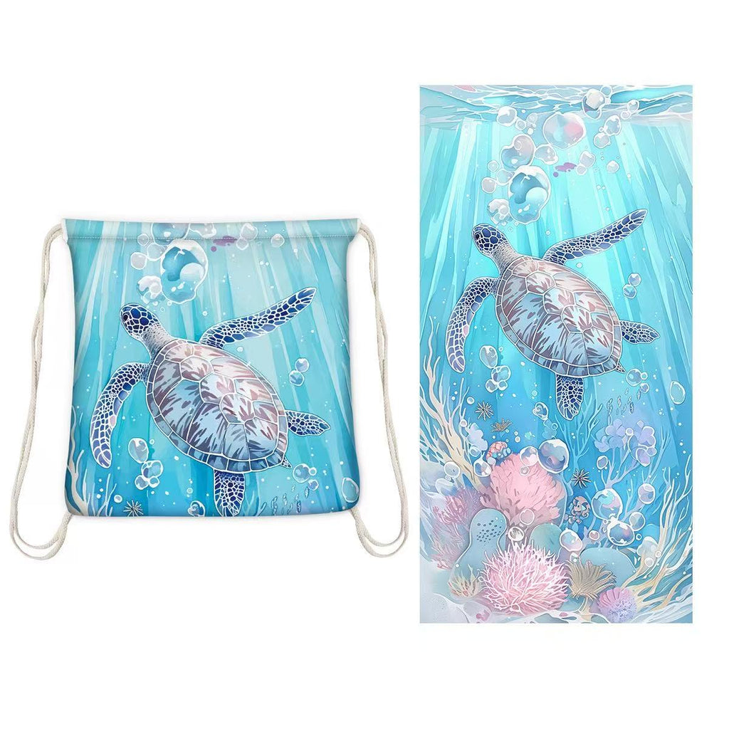 2-in-1 Beach Towel  Backpack | Assorted Printes
