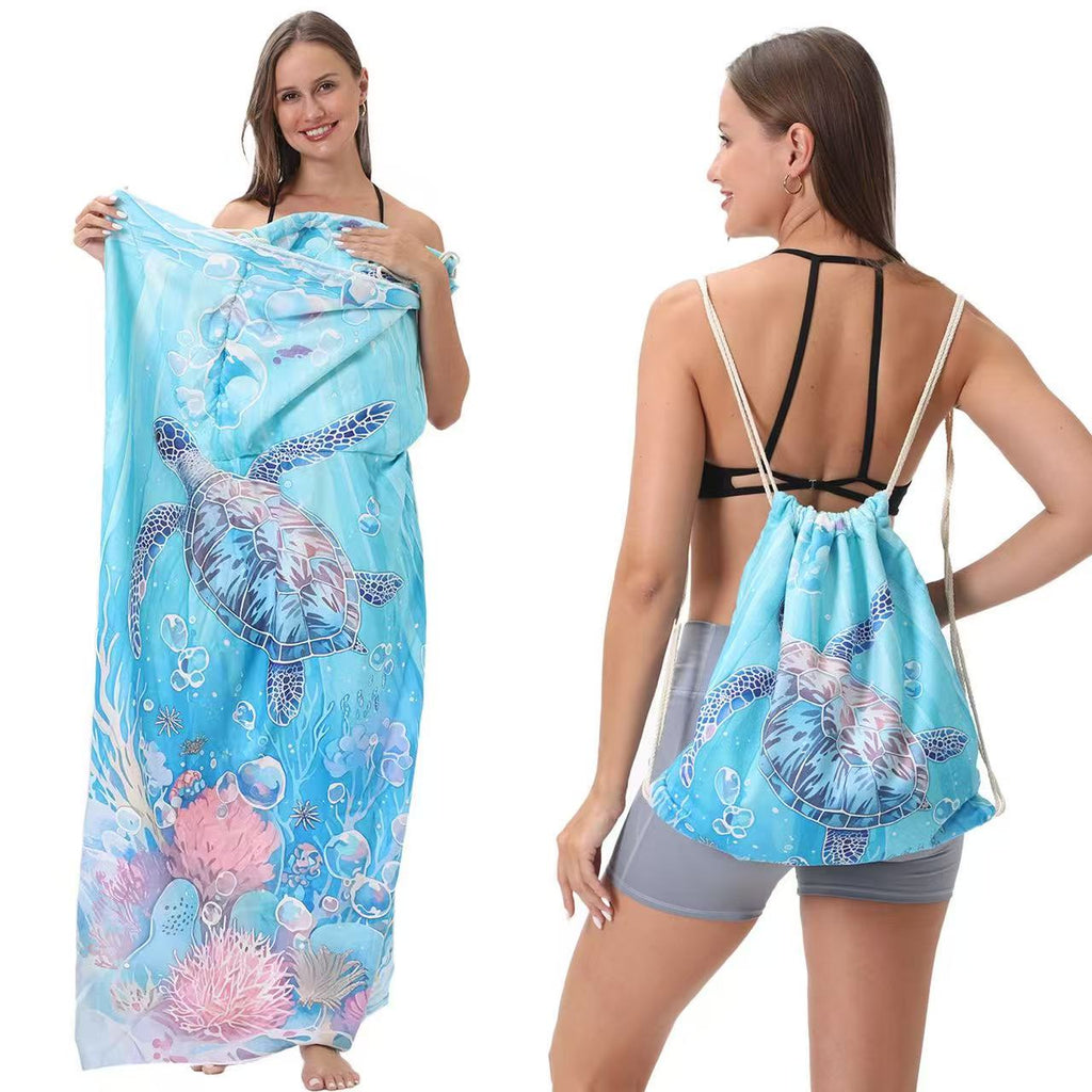 2-in-1 Beach Towel  Backpack | Assorted Printes