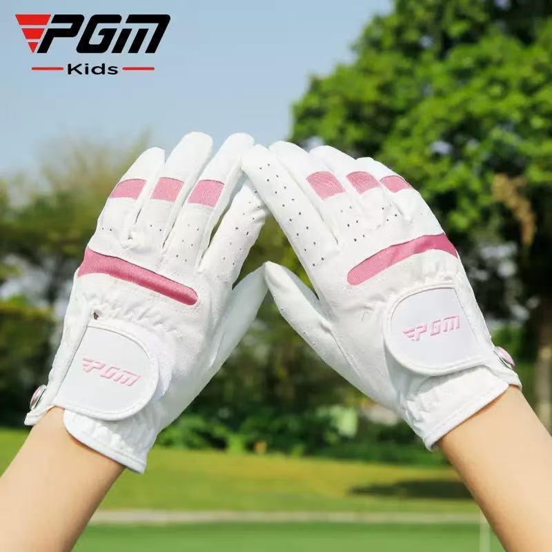 Kids Golf Gloves, Breathable Microfiber, Non-Slip, 2-Pack for Boys & Girls