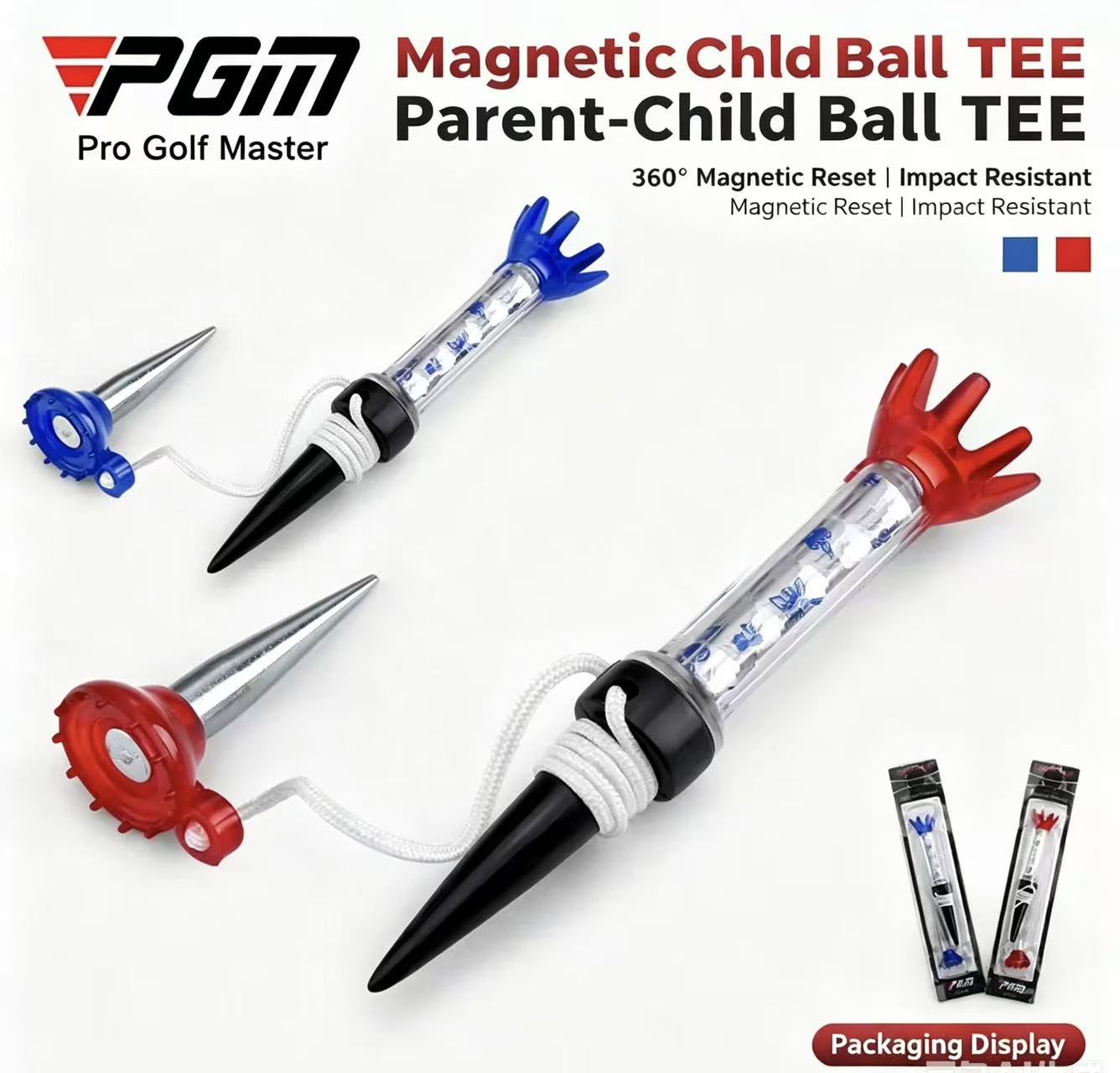 Magnetic Golf Tees | 360° Reset, Flexible & Durable Anti-Lost Golf Ball Tees