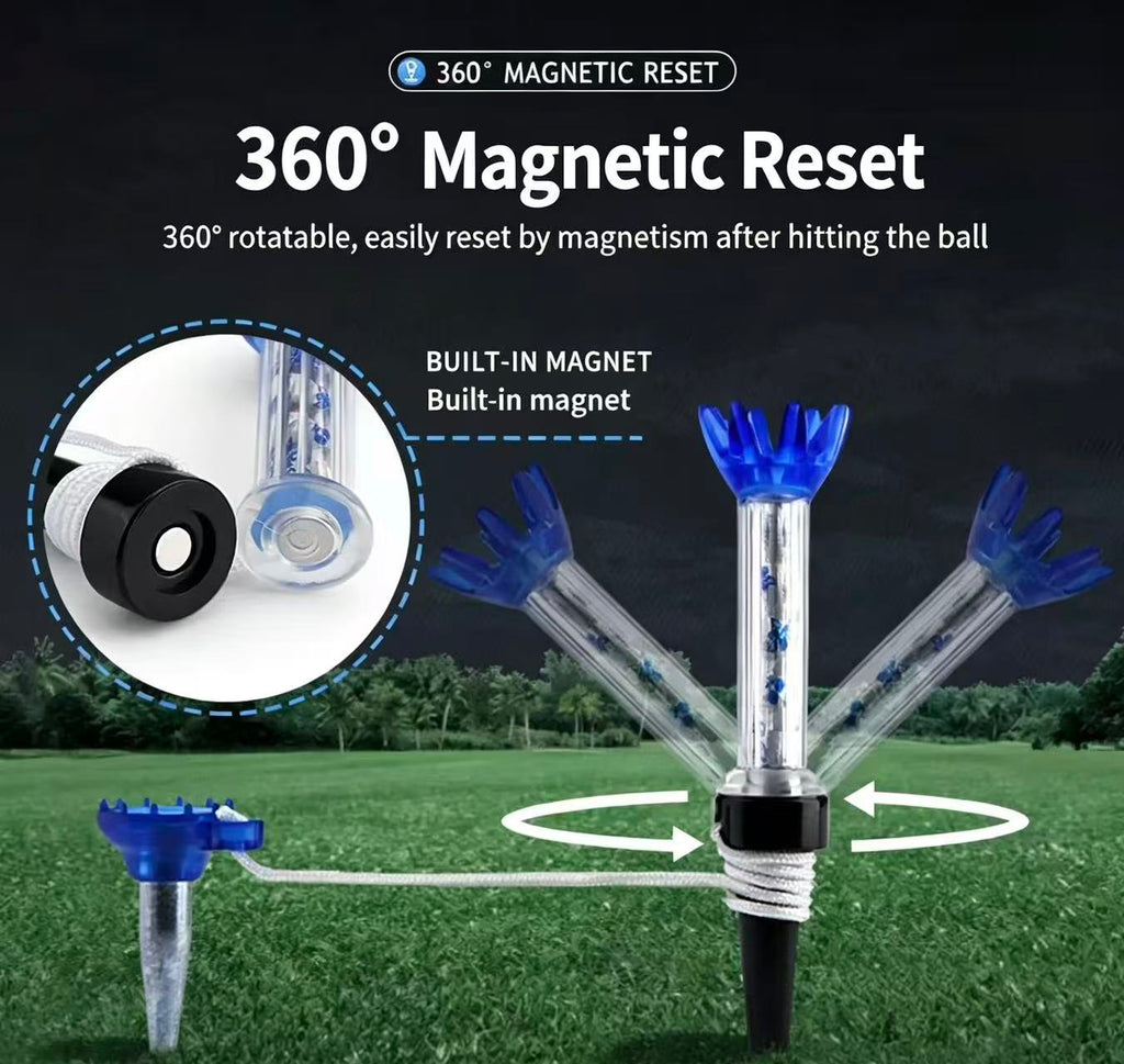 Magnetic Golf Tees | 360° Reset, Flexible & Durable Anti-Lost Golf Ball Tees