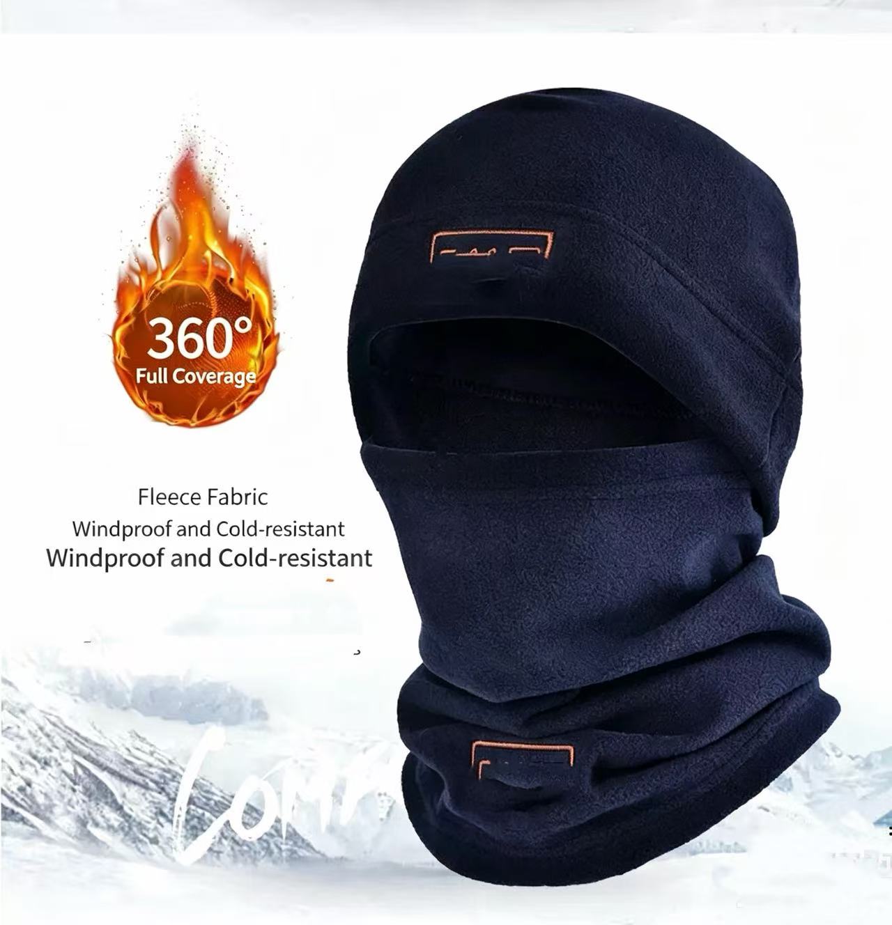 Winter Ski Balaclava - Thermal Fleece Neck Gaiter, Windproof Face Cover for Men & Women, Outdoor Snowboarding & Cycling