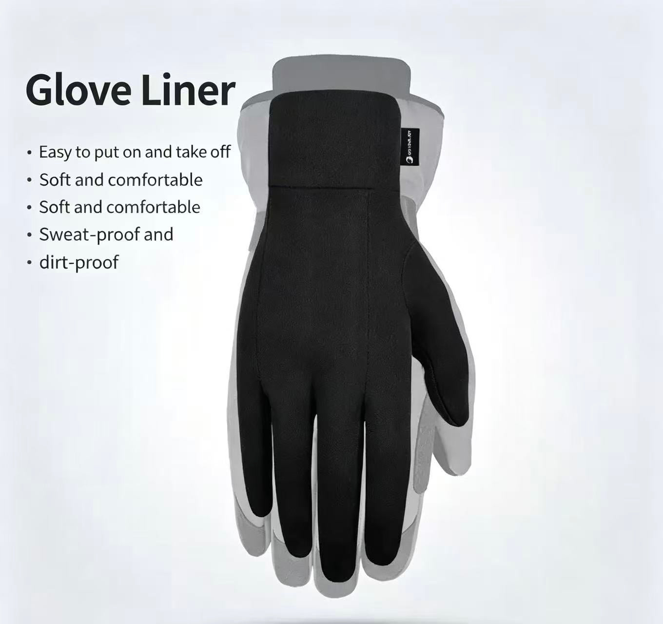 Ski Liner Gloves | Windproof Anti-Slip Touchscreen Thermal Gloves for Winter Sports